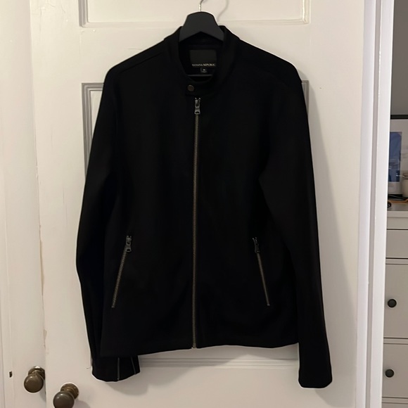 Banana Republic Other - Banana Republic Men’s Vegan Suede Moto Jacket